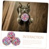 ORFOFE 3Pcs Interactive Cat Toy Wear Resistant Kitten Ball Toys for Indoor Play Engaging Household Playthings for Cats and Kittens