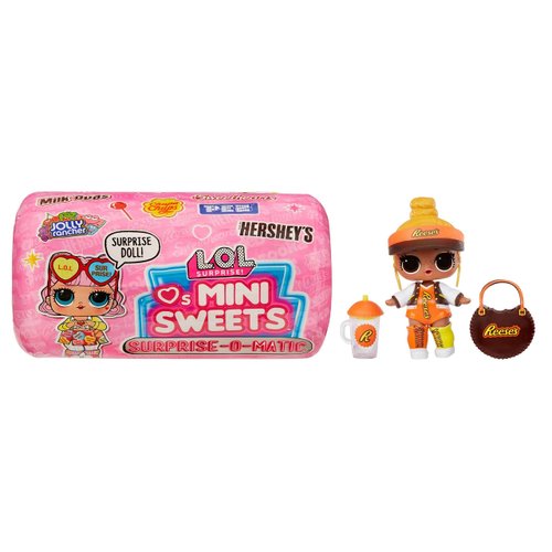 L.O.L. Surprise! Loves Mini Sweets Surprise-O-Matic Dolls with 9 Surprises, Candy Theme, Accessories, Collectible Doll, Vending Machine Packaging, Holiday Toy, Great Gift for Kids