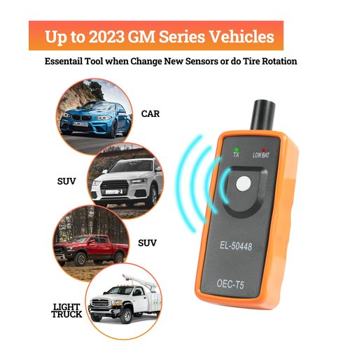 Zlirfy Universal TPMS Relearn Tool,System Programming Training,OEC-T5 Tire Pressure Monitor System Activation Tool,Automotive Tire Sensor Reset Tool,EL-50448 TPMS Reset Tool