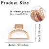 Brinie Hair Claw Gold Hair Clips Mini Non Slip Claw Clips Hair Accessories Daily Party Gift for Women and Girls (2 PCS)