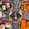 Qyeahkj 48PCS Day of the Dead Skull Party Plate 7 Inch Sugar Skull Paper Dinner Plates Dia De Los Muertos Party Decorations Mexican Fiesta Tableware for Carnival Holiday Mexican Theme Party Supplies