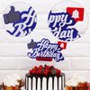YouTube Themed Party Supplies, YouTube Inspired Birthday Banner Social Media Cake Topper for Subscribe Play Video Theme Birthday Party Decorations