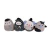 Squishmallows 2024 Halloween 5" Wolf Cow Reaper Clown Mini Plush Dolls Set of 4