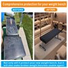VeyoStories Weight Bench Cover, Workout Bench Cover, Sit-up Bench Cover, Suitable for Adjustable Flat Weight Exercise Fitness Bench, Sit-up Board, Protecting your weight bench. (Cover only)