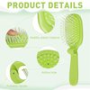 Wet &Dry Brush Detangling Brush, toddler hair brush for All Hair Types, Great for Boys and Girls, Green