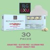 Reflux Gourmet Berry Soothe Gum Alginate Therapy Sodium Bicarbonate Gum for Acid Reflux, Oral, Cognitive, and Digestive Support, Natural with Ginger, Celeriac and Aloe, Sugar Free, Gluten Free, Vegan