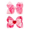 Valentine’s Day Hair Clips Hair Bow for Girls Hair Accessories TSFJ10 (4'' Pink Heart Set)