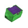 Sidekick 100+ XL Convertible Deck Box | Sideloading Card Storage with Removable Cover Clips Holds 100 Double-Sleeved Cards in Extra Thick Inner Sleeves Green Color Made by Gamegenic (GGS20094ML)