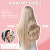 Yampahpa Heatless Curling Rod Headband, 70" Long, Soft Velour Hair Curlers for Medium Long Hair, Overnight Hair Rollers Set, Lazy Hair Curlers to Sleep In, 15 Pcs