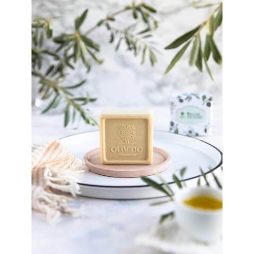 OLIVIDO Donkey Milk Olive Oil Soap, 1 Count (Pack of 1), White