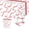 PTECDROTS 2 Pcs Baseball Tablecloths, Disposable Baseball Party Decorations Table Covers, Baseball Pattern Table Cloth for Boys Baseball Sports Event Birthday Party Supplies, 51x86 Inch