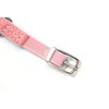 CHUKCHI Heart Bling Cat Collar with Safety Belt and Bell 8-11 Inches(Pink)