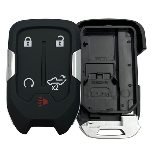 WKIOERAD Replacement Keyless Entry Remote Smart Key Fob Shell Case Fit for 2022 2021 2020 2019 Chevy Silverado and GMC Sierra 1500 2500HD 3500HD Key Fob Cover (5Button-1Pcs)