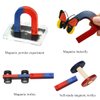 Labs Junior Science Magnetism Set for Experiment Education, Science Experiment Tool Physics Educational Toys for Kids Teen Including Bar/Horseshoe/Ring Magnets/Compass