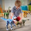 LEQUMOC Dinosaur in Building Sets, L007, Jurassic Velociraptor Mongoliensis, Dino World Park, Set for Boys and Girls, Age 4 + Year Old,649PCS