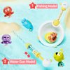 FORINCES Toddler Bath Toys - 41 PCS Kids Bathtub Toy Set with DIY Water Slide Track and Fishing Net Animals Floating Toys Baby Shower Time Game Toys for 1 2 3 4 5 Year Old Christmas Birthday Gifts
