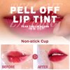 3 Colors Long-Lasting Peel Off Matte Lip Tint，Matte Natural Mist Lip Tinted，Peel Off Lip Liner Tattoo Stain，Highly-Pigmented Peel Off Lip Gloss，Non-Stick & Waterproof Formula，Transfer-proof