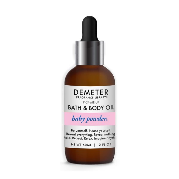 DEMETER Baby Powder Bath & Body Oil.- 2 oz- Long-Lasting