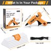 Mulwark Mini Hot Glue Gun Kit Fast Hot Glue Gun With Glue Sticks 30 pcs, Hot Glue Gun Sticks Mini for DIY Projects, 20W Hot Melt Glue Gun for Home Repairs and School Crafts.