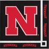 20-Count Paper Beverage Napkins, University of Nebraska