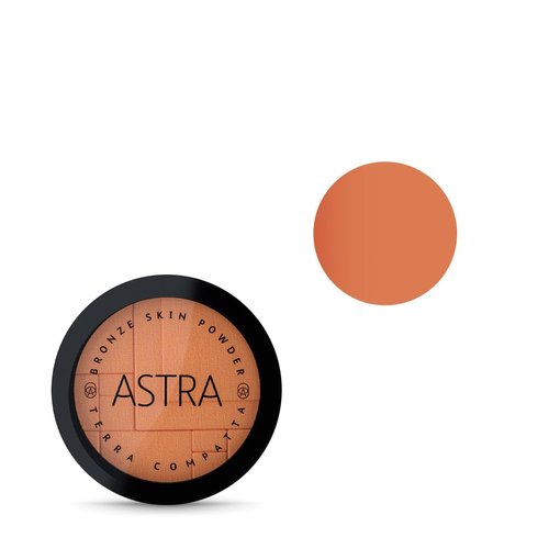 Astra Bronze Skin Powder Compact Powder Tanning Effect Color n. 04 Ruggine – 1 unit, Made in Italy, beige