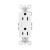 Legrand radiant 885WCC21 15 Amp Decorator Duplex Outlet, Side Wire or Push Wire, White (1 Count)
