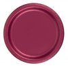Party Favors Plus 24 Plates 9" Paper Dinner Lunch Plates Wax Coated - Burgundy