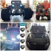 RC Light Bar RC Crawler Lights LED Headlight 4PCS RC Car Lights RC Crawler Accessories for Axial SCX10 Traxxas TRX4 TRX4M Arrma Senton Redcat GEN7 1/10 1/18 RC Car Roof Light Kit Zhongzhen
