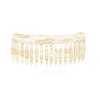 French Amie Ivory Cream 16 Teeth Handmade Medium Celluloid Acetate Side Hair Comb