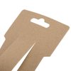 PATIKIL Hair Clip Display Cards, 100 Pack Paper Cardboard Hair Bow Holder Rectangle Hair Barrettes for Jewelry Hair Accessories Display and Organizing, Brown
