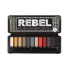 BYS Rebel Eyeshadow Palette, 12 Color Collection in Tin Kit with Mirror - Highly Pigmented Matte & Metallic Shades