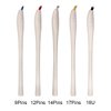 Guapa 10pcs Manual Disposable Microblading Pens with Blade Needle Tebori Pen 12/14/17/18U Pin Ombre Brows Lip Liner Training Permanent Makeup Embroidery Handpiece (18U)