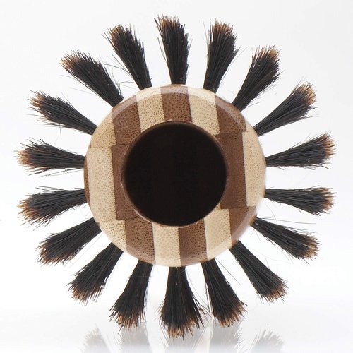 Olivia Garden Healthy Hair Eco-Friendly Bamboo 100% Boar Round Hair Brush HH-B50 (3 1/4")