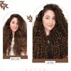Hetto 14'' Clip in Extensions Wavy Human Hair Natural Curly Clip in Hair Extensions 7Pcs 105g +20g #4 Dark Brown Hair Extensions Clip in Human Hair Extensions Curly Hair