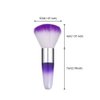 RUITASA Soft Nail Art Dust Remover Powder Brush Cleaner For Acrylic & UV Nail Gel (purple)