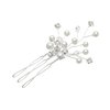 SAMKY 2 Pcs Handmade Rhinestone Crystal Beads Pearls Wedding Hair Comb H086