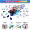 Puzzles for Kids Ages 4-8,Kids Puzzles in a Metal Box,Winter Princess Snowman Puzzles,Kids Boys Girls Learning Educational Puzzles Packed in Tin Box,60 Pieces