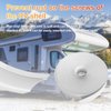White Vinyl 1" Insert Molding Trim Screw Cover RV Camper Travel Trailer (75ft)