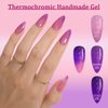 GLAMERMAID Hot Pink Press on Nails Medium Almond, Black Checkerboard Fake Nails Short Oval, Neon Glue on Nails with Love Heart, Stiletto False Nail Kits with Y2K Design, Stick on Nails Set for Wmoen