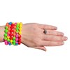 Zugar Land Colorful Rainbow Stretchy Rubber Bracelets (12 Pack) 8" Great Kids and Adults. Perfect for Party Favors, Carnival Prizes, Goodie Bags, Fundraisers, Giveaways, etc. (12)