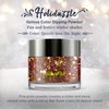SNS Nail Dip Powder, Gelous Color Dipping Powder - Quietly Into The Night (Brown/Glitter) - Long-Lasting Dip Nail Color Lasts 14 Days - Low-Odor & No UV Lamp Required - 1oz