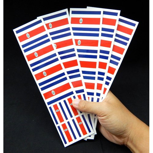 40 Tattoos: Costa Rica Flag, Costa Rican Party Favors.