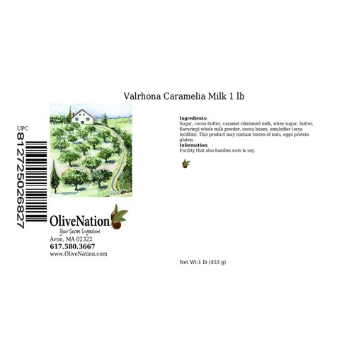 Valrhona Caramelia Milk Chocolate Feve from OliveNation - 1 pound