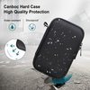 Canboc Carrying Case for OM SYSTEM Tough TG-7/ OM SYSTEM OLYMPUS TG-6 Underwater camera, Waterproof Camera Bag, Zipper Mesh Pocket fits USB Cable, Batteries, Black(Case Only)