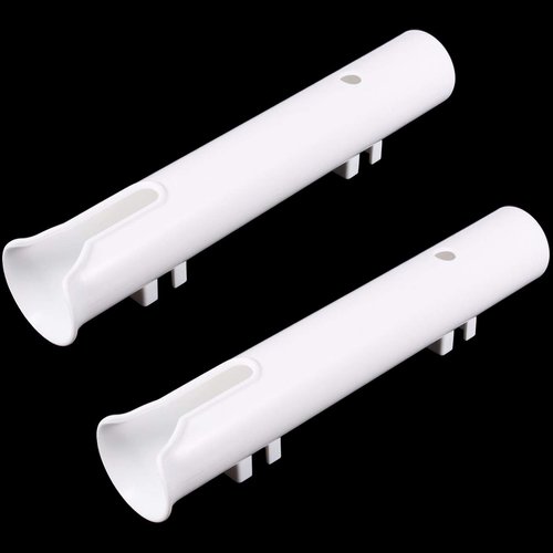 Ogrmar 2PCS Fishing Rod Holder Rod/ Ship Yacht Fishing Rod Frame Portable Lightweight and Durable (White)
