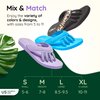 Pedi Couture Pedicure Sandals for Women - Toe Separator Slippers - Purple - Small (5-6)