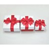 Paialco Jewelry Package Paper Gift Box Red Ribbon Bow-Knot 3-Inch by 3-Inch