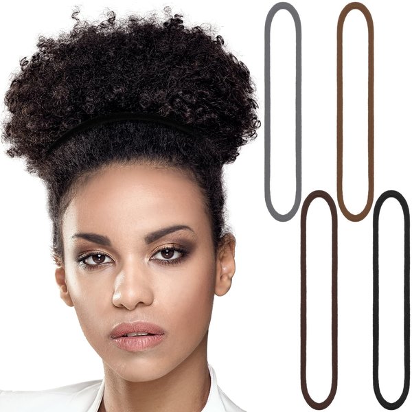 80 Count Extra Long Hair Tie for Long Thick and Curly Hair Elastic Ponytail Holders for Women No Metal Long Hair Bands Hair Accessories (Multi Color)