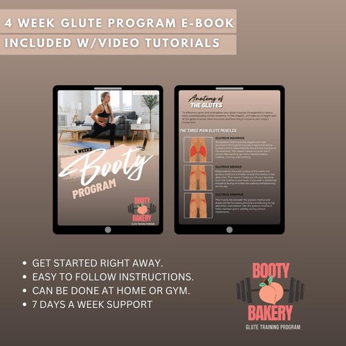 BOOTY BAKERY Booty Band, Premium Non-Slip Fabric Resistance Bands Set of 3, with Workout E-Book Guide. Great for Men and Women Workout. Strengthens Glutes, HIPS, Thighs and Legs.