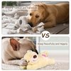 ZALBYUY Puppy Toys with Heartbeat,Puppy Sleep Aid Toy,Small Dog Training Toys for Separation Anxiety Relief,Pets Plush Toys for Dogs Cats (Bear)